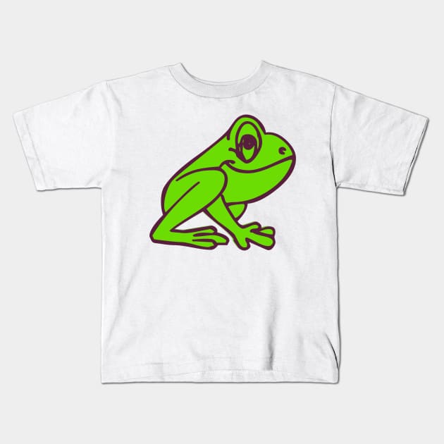 Frog Kids T-Shirt by scdesigns